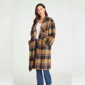 DRIFTWOOD RILEY PLAID LONG COAT